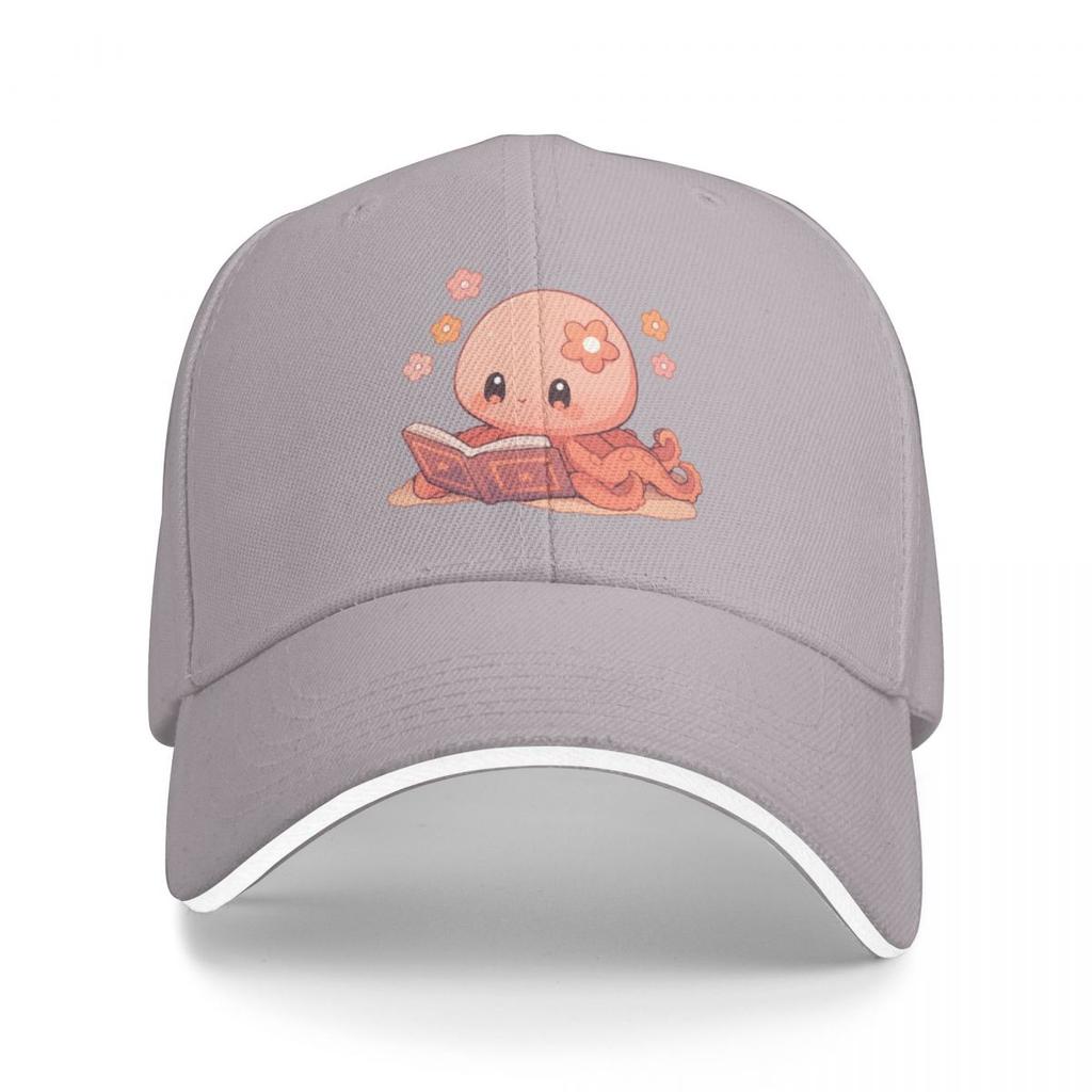 Cute Kawaii Octopus Reading a Book Baseball Cap Hat Man Luxury Horse  Men Womens
