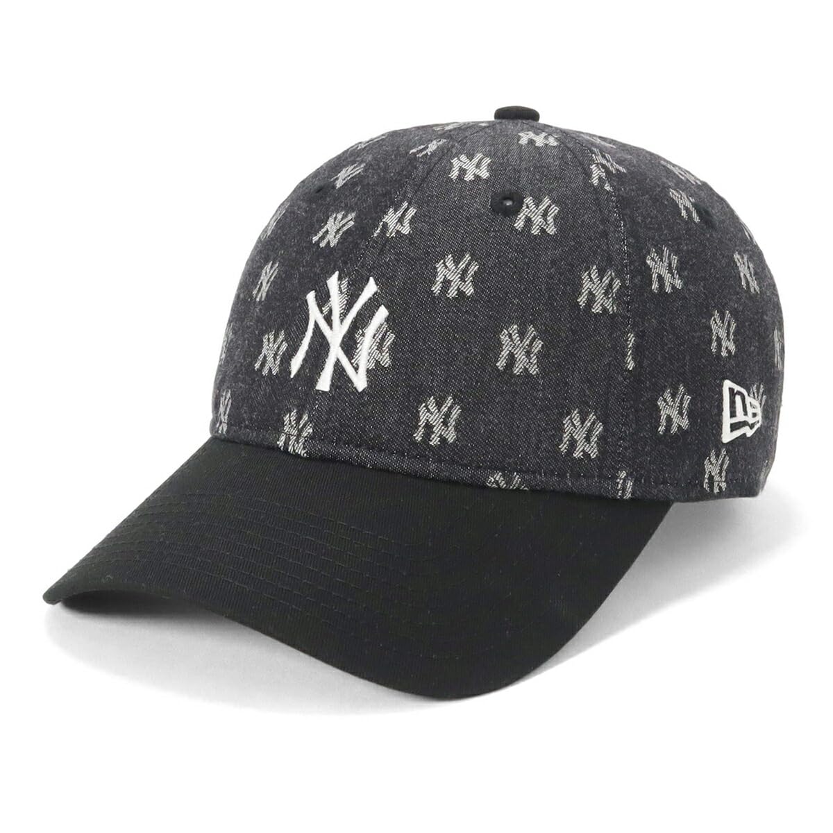 

New Era 9TWENTY MLB Monogram Jacquard Cap in NY Black/Chrome, Size M/L, 920 MLB JAQ NEYYAN BLK CHR, 14388776, NER36C6248