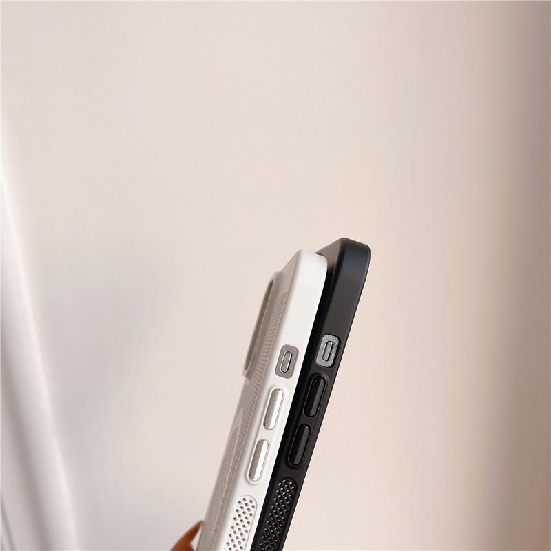 Camera Big Hole Grid Heat Dissipation Magnetic PC Case For iPhone 12 11 Pro Max Non-Slip Anti-fingerprint Back Protector Shell Cover