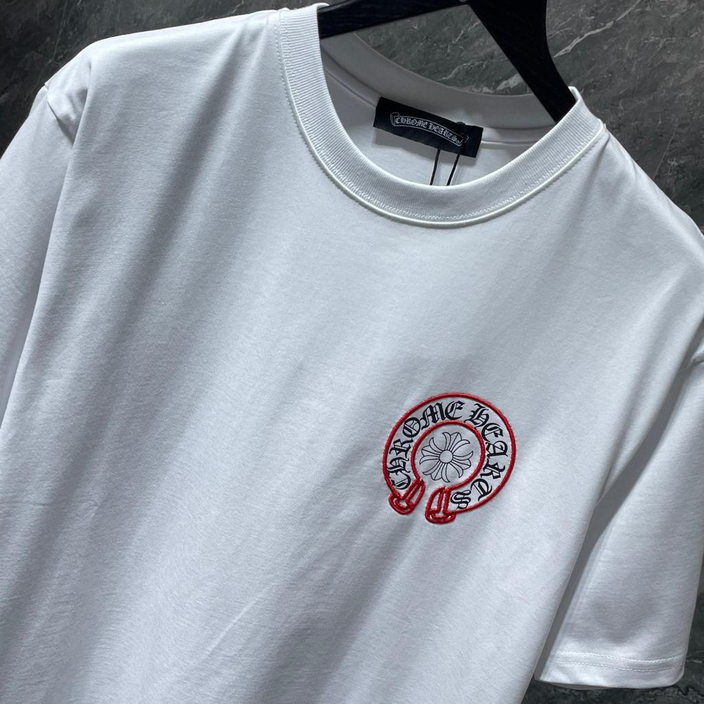 8241 CHROME HEARTS Estate 2026 Nuova T-shirt Uomo e Donna Cotone di Alta Qualità Girocollo Ampia Taglia Larga Maglietta per Coppia