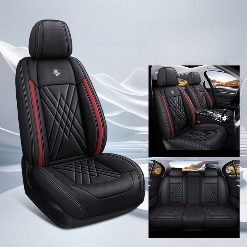 PU Perforated Leather 5-Seat Full Set Car Seat Covers – Simple & Stylish Universal Fit, Comfortable & Durable for All Seasons