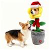 Customized Christmas Model Rechargeable Swing Singing And Talking Sunflower Toy