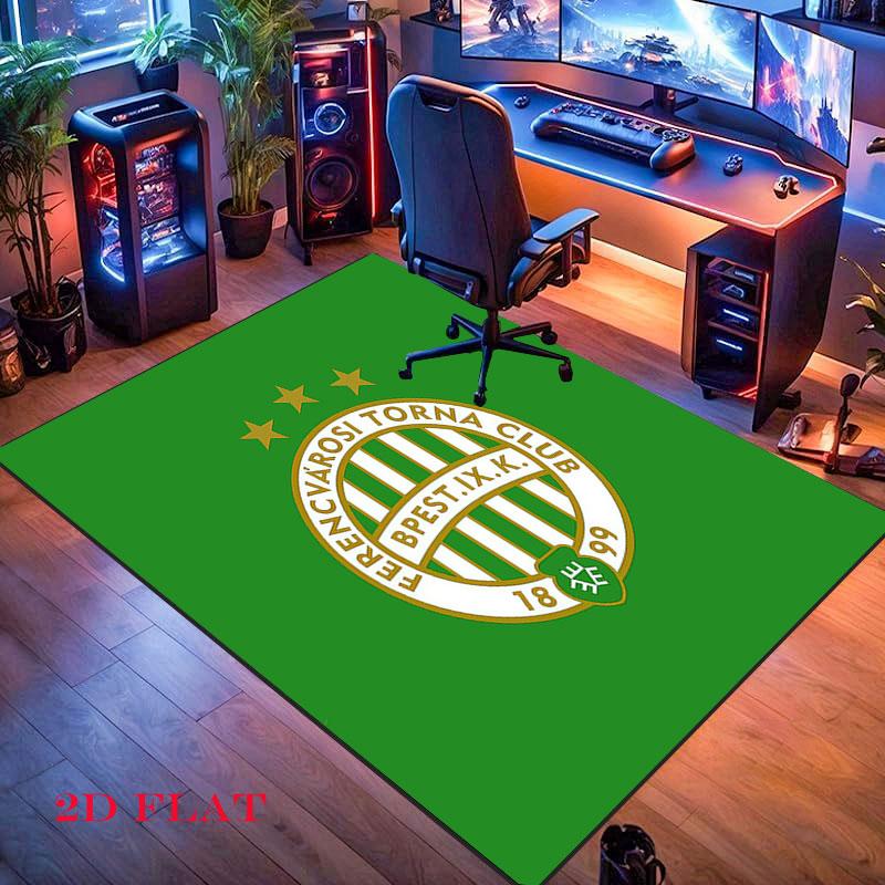 Ferencvaros Pride Carpet Rug for Living Room Bedroom Home Sofa Decoration,Kids play Nonslip Floor Mat