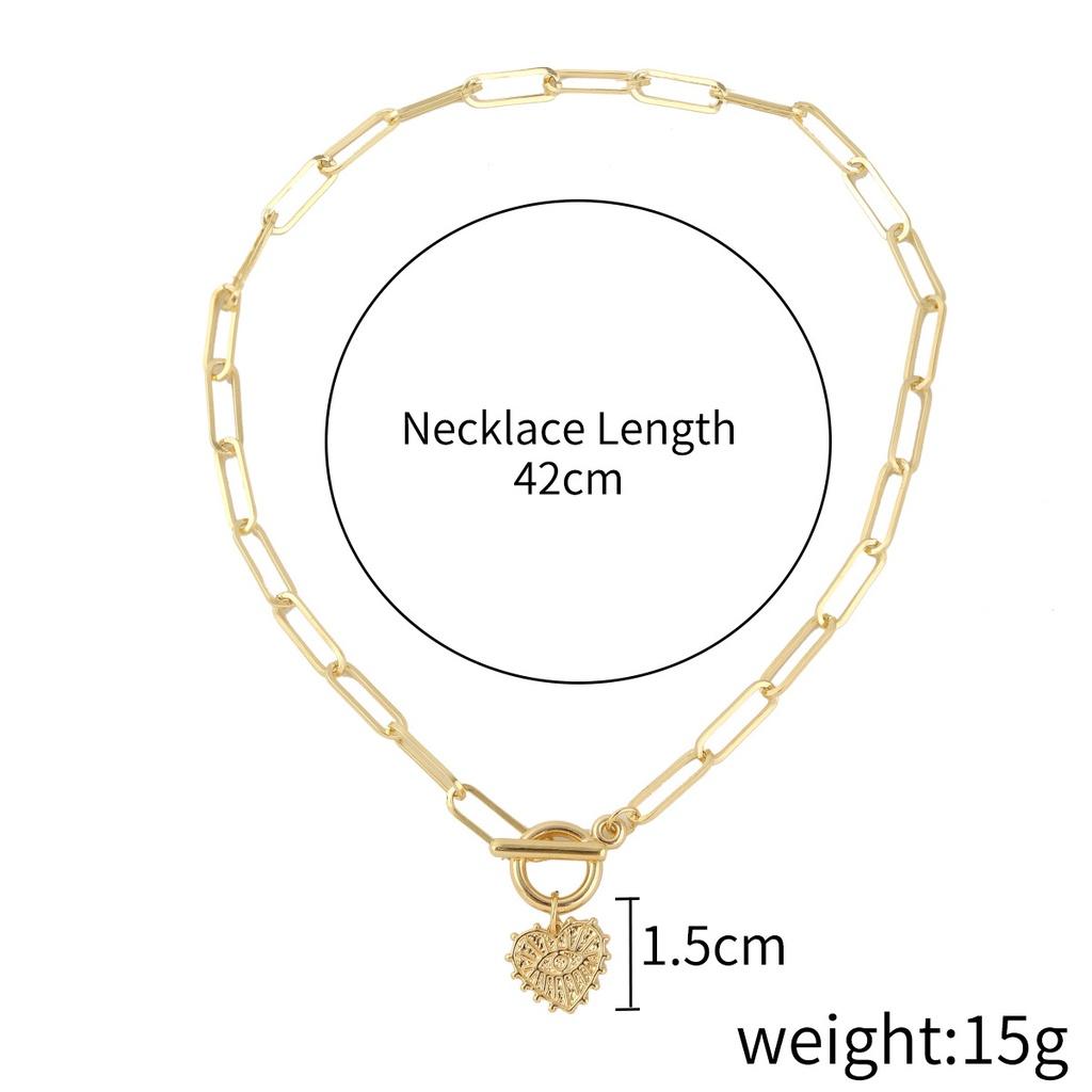 Popular European And American Devil Eye Pendant Necklace With Multiple Layers Stunning Alloy Material