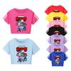4093 T-shirt Court Manches Courtes Imprimé Brawl Stars pour Filles