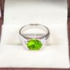 Peridot Oval Cut Gemstone With 925 Sterling Silver Ring For Men's #B476 JL375683919176