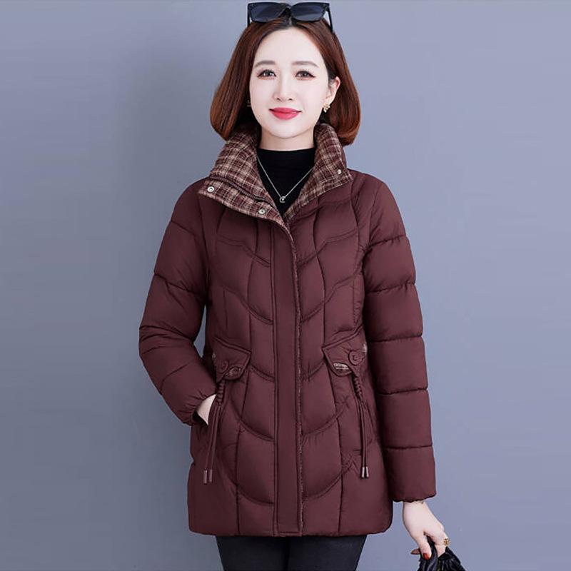 Women’s Short Windproof Thicken Warm Winter Jacket For Mom