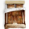 Tomb Of Pharaoh Egypt Golden Tomb Bedding Set 3pcs Duvet Cover Pillowcase Kids Adult Quilt Cover Double Bed Set Home Textile