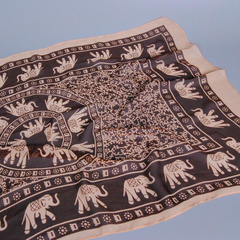 Popular printing classic chiffon silk scarf, new autumn small long scarf female XQ