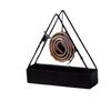 Triangular Mosquito Coil & Incense Holder - Sandalwood Rack with Ash Catcher