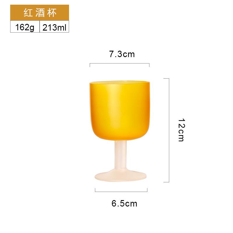 Orange Crystal Glasses Cocktail Glasses Goblets Coloured Pink Champagne Glasses Barware bar utensils