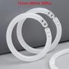 New 50 Pcs 15/20/28/40mm Plastic Ring Binder DIY Albums Circle Loose-leaf Book Hoops Opening Office Binding Supplies Photo Album