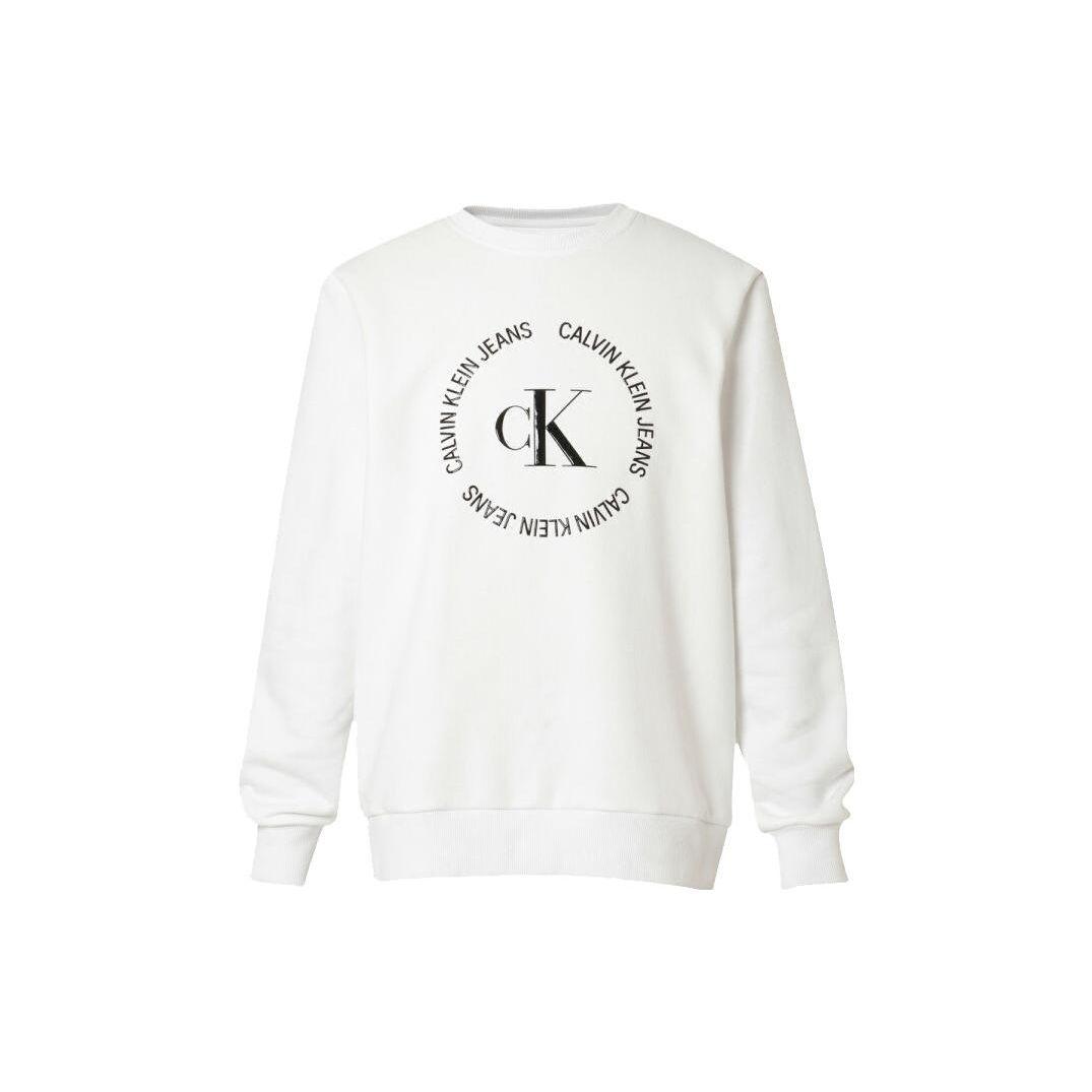 

Calvin Klein Ss23 Letter Pattern Printed Crewneck Sweatshirt Men sweatshirt White 40GM862-110 L