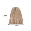 Knitted Winter Hat Beanie Soft Roll Up Edge Hats for Casual and Formal Occassion, a Size