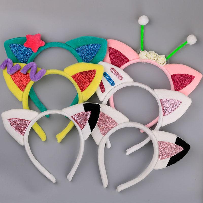 

Взрослые и дети, плюшевые милые лисьи кошачьи уши, повязка на голову, обручи для волос, подарок на день рождения, костюм для свадебной вечеринки, Рождество