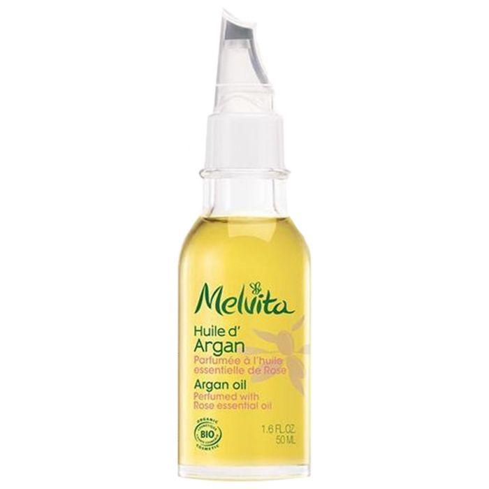 Melvita Huile De Beauté d'Argan Parfumée À l'Huile Essentielle De Rose Bio 50ml