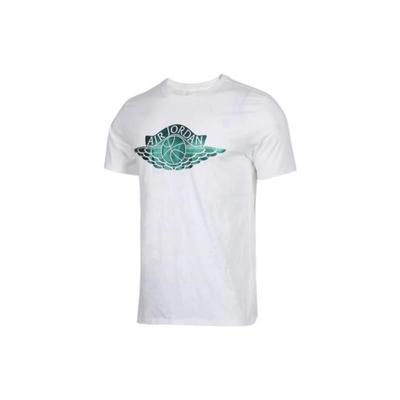 T-shirt à Manches Courtes et Col Rond avec Imprimé Motif Alphabet pour Homme Dessus Blanc AA1904-100