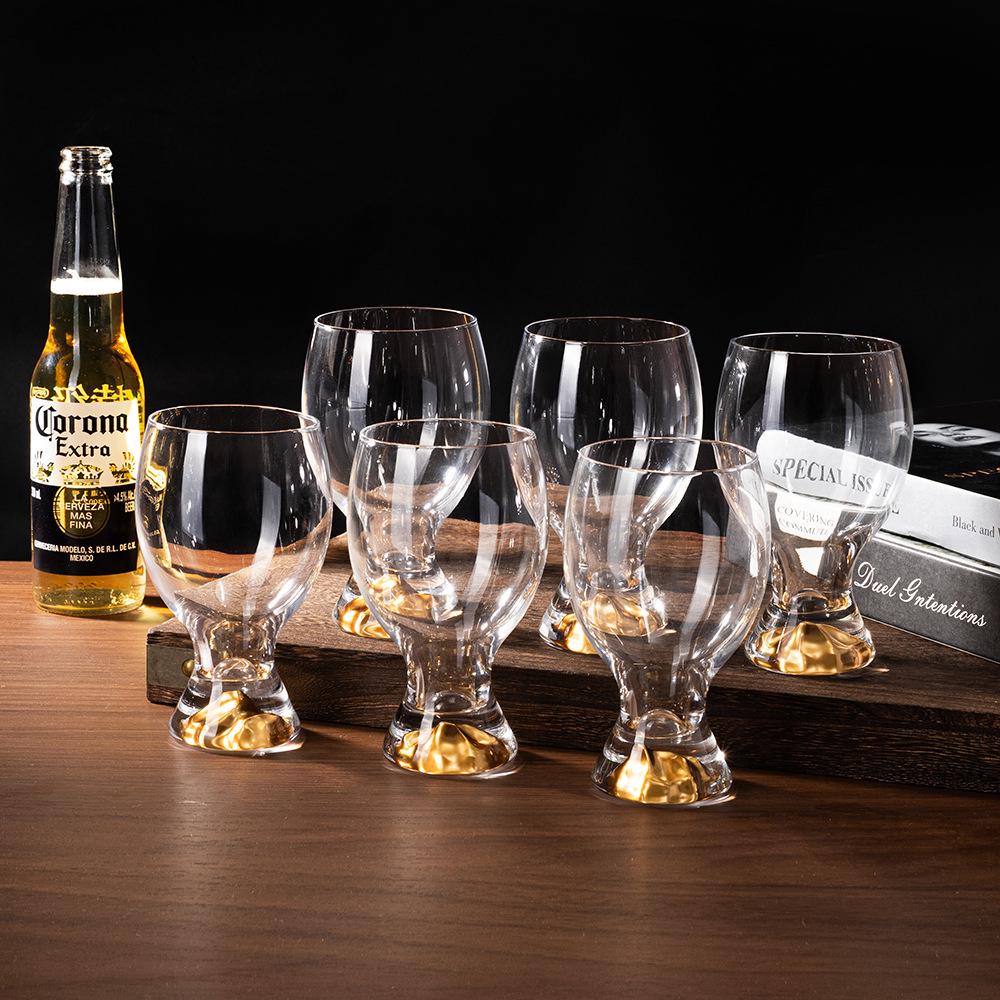 Creative Luxury Lead-Free Crystal Beer Mug Set - High-End Craft Glasses for Home and Entertaining