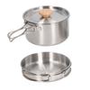 Stainless Steel Pot and Pan Set Non Stick Mess Kit Durable Camping Pots and Pans Set  Hiking