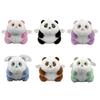 Fashionable Panda Key Holder Accessory with Elegant Color Vibrating Function Sturdy Plush Novelty for Accessorizing