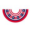 Independence Day Half Circle Flag American Independence Day Fan-Shaped Flag Stars And Stripes Flag Double-Sided Printing Double-Sided Flag.