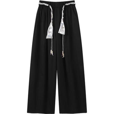 Baitu Women's High-Waist Wide-Leg Trousers