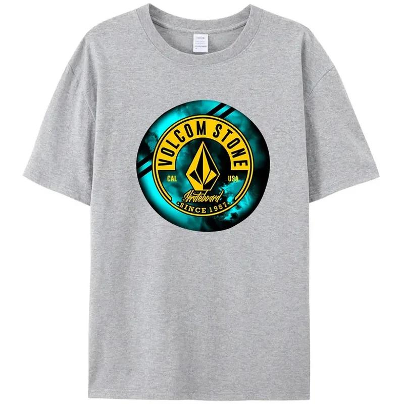 High Quality Custom TShirt Summer T-Shirt Volcom stone100% Cotton Amazing Comfortable Top Black Casual Tops Clothing
