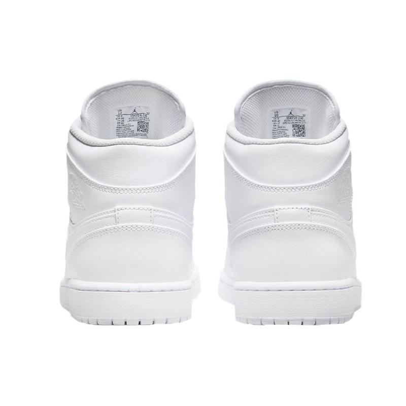 Air Jordan 1 Mid 'Triple White' 2022 Jordan 554724-136