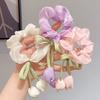 Süße Tulpenblume Dickdarm Scrunchie für Mädchen Süßes Stirnband Haarband Haargummi Mode Mädchen Haarschmuck