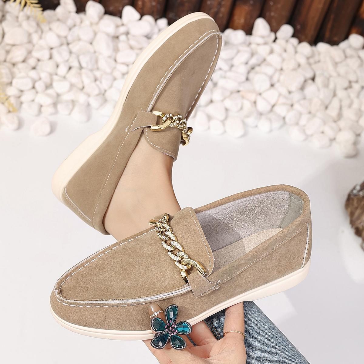 

Модная обувь для женщин 2024 Высокое качество Слипоны Женские балетки Модные легкие лоферы Новые круглые носки Однотонная повседневная плоская обувь Zapatos 42 хаки