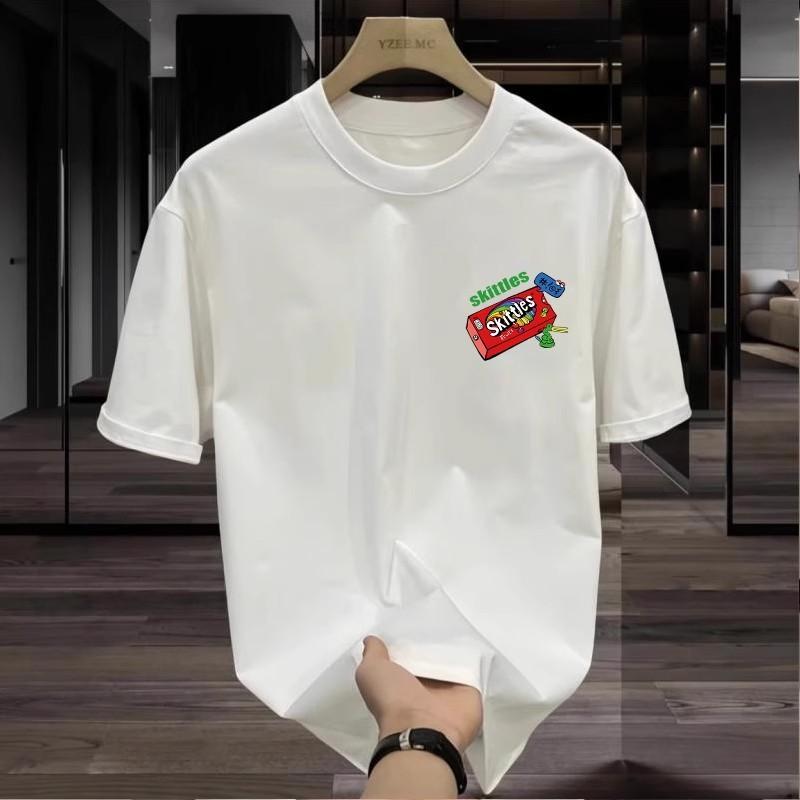 American Trendy Brand Short-Sleeved Pure Cotton Men'S Printed T-Shirt Trendy Men'S And Women'S Versatile Round Neck T-Shirt Men'S