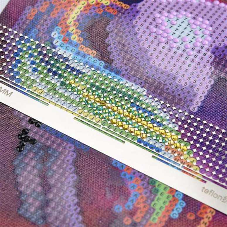 Accessories Storage Diamond Drawing Ruler Dot Drill Tool Mesh Ruler Stainless Steel Ruler Tool