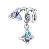 Insect Dragonfly Butterfly Firefly Charm Charm Charm Bead Jewelry With Bracelet Copper Woman
