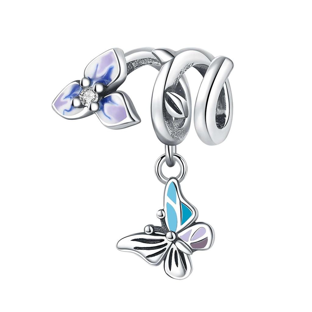 Insect Dragonfly Butterfly Firefly Charm Charm Charm Bead Jewelry With Bracelet Copper Woman