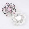 Gifts Double-layer Rose Rhinestone Button Cover Sewing-free Cufflinks DIY Cufflinks Sewing Accessories Snap Button Caps