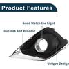 Fog Light Grill for Buick Envision 2019-2020 No.42489938 Front Left Front Lower Bumper Fog Light Cover Inserts Black,Silver Tone 1 Pc