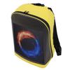 LED Rucksack 64x64 Px Foto-Icons Farb-Anzeigebildschirm Tragbar 16 Zoll mit USB-Anschluss für Motorrad