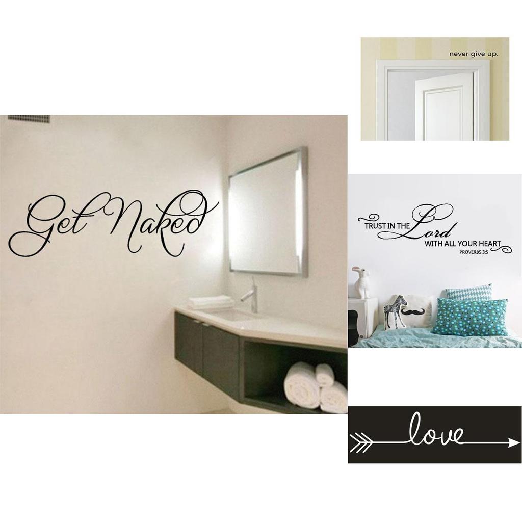 Removable Vinyl Bathroom Rules Art Wall Stickers For Elegant Home And Office Decor