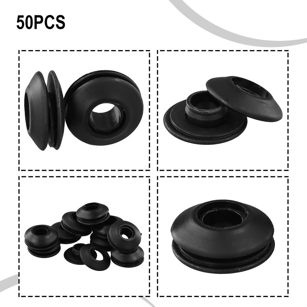 10/50 PCS Œillets en Plastique Accessoires Garnitures Œillets Ronds