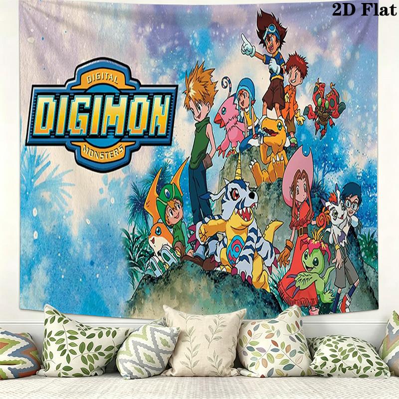 Digimon Pattern Home Decor Tapestry, Wall Hanging, Decorative RV Wall Cloth.NGT0928542