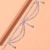 Boho Strass Tennis Kette Fußkettchen Fuß Großhandel Schmuck Einfache Kette Bein Fußkettchen Armband Party Strand Zubehör