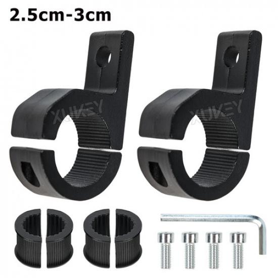 

2X Motorcycle Headlight Mount Bracket Spot Fog Light Tube Fork Bar Clamp Holder