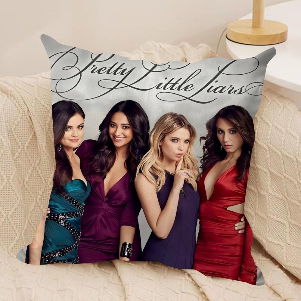 

New PPretty Little Liars Cushion Cover Soft Plush Throw Pillow Cover DoubleSided Printed Cushion Case Sofa Home Decor 30x30cm