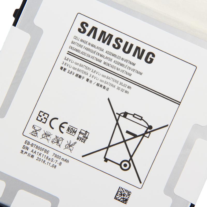 Original Replacement Battery For Samsung Galaxy Tab S 10.5 SM-T800 7900mAh SM-T801 SM-T805C SM-T807 EB-BT800FBE 7900mAh