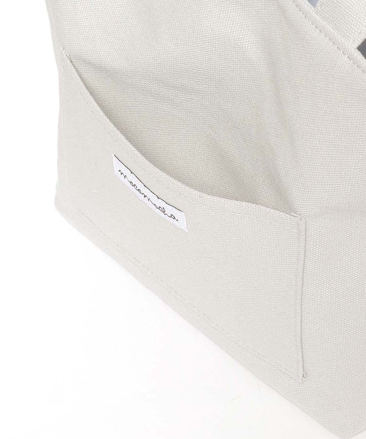 Fluffy mini tote bag with shoulder strap [cream]