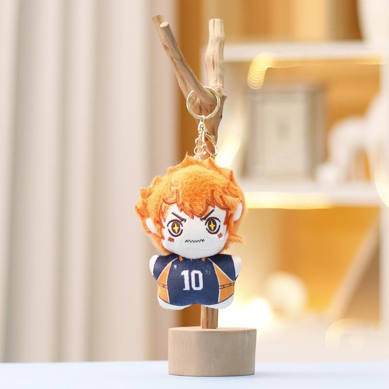 Lock Keychain Blue Cute Cartoon Girl Backpack Decorative Hanging Plush Doll