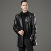 Sheepskin Leather Jacket Men's Autumn and Winter Business Casual Middle-aged Dad Lapel Jacket