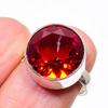 Mozambique Garnet Gemstone 925 Sterling Silver Jewelry Ring Size Adjustable KJ-407