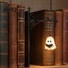 Decorative Chandelier Style Lamp Ghost Bookshelf Light Retro Lantern for Library Decor Warm LED Glow Night Light Reading Book Lovers Gothic Fantasy