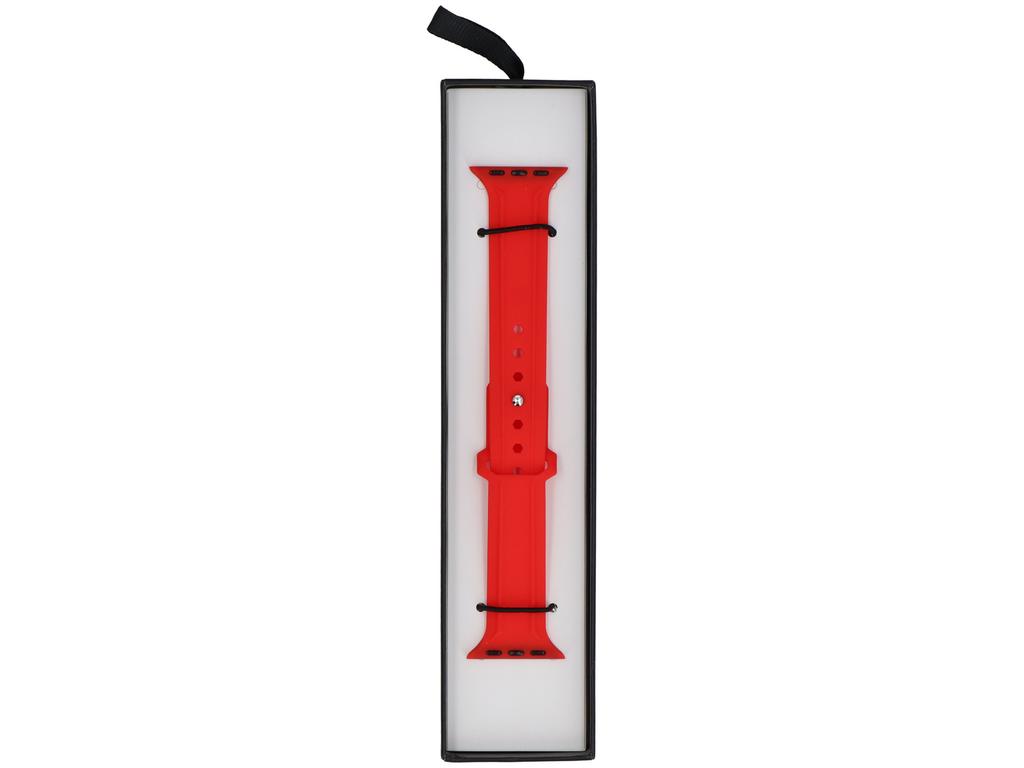 New GlacierX Silicone Synthwave Viper Red Smartwatch Strap for Apple Watch 38/40/41mm Red